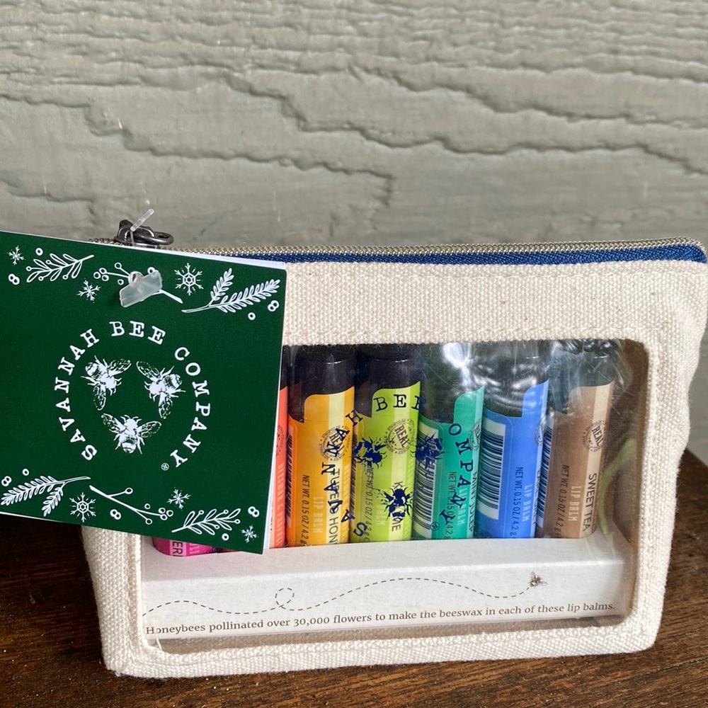 Savannah Bee Company lip balm collection